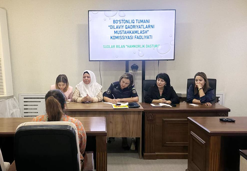 Ajrim yoqasidagi va nizoli oilalar bilan profilaktik uchrashuv o‘tkazildi
