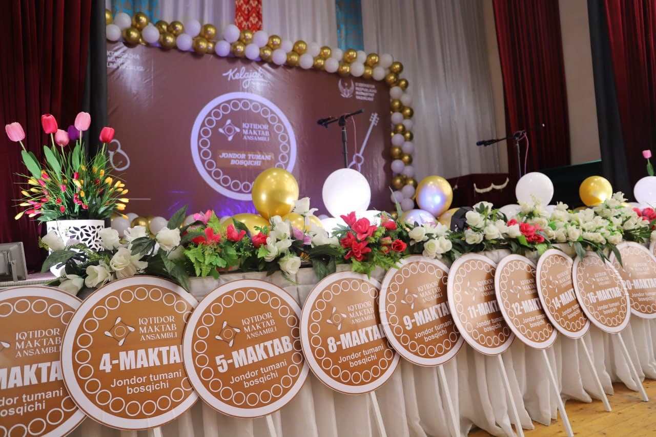 "IQTIDOR" MAKTAB ANSAMBLI TANLOVI IQTIDORLARNI SARALAMOQDA