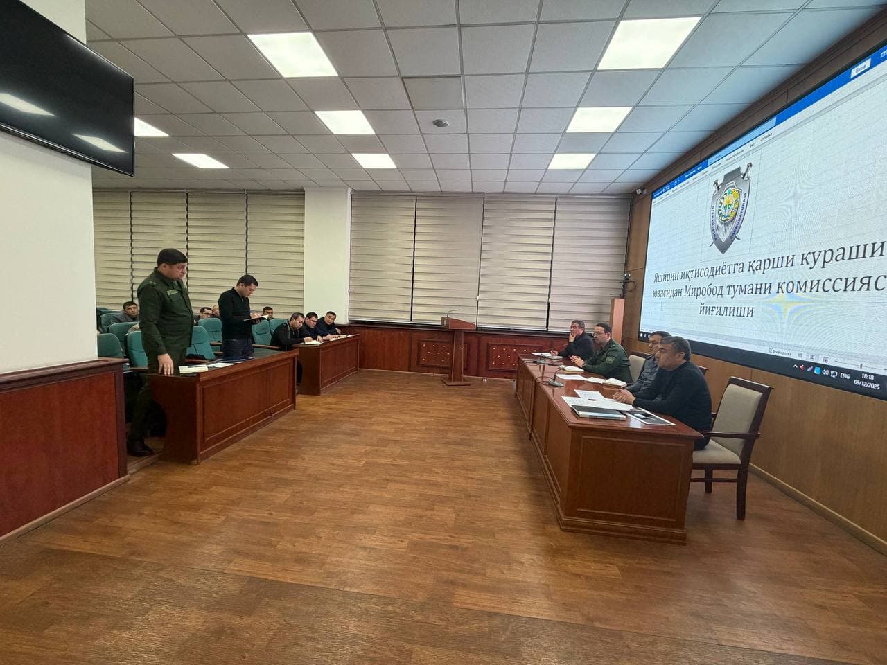 Миробод туманида яширин иқтисодиётни қисқартириш масалалари кўриб чиқилди