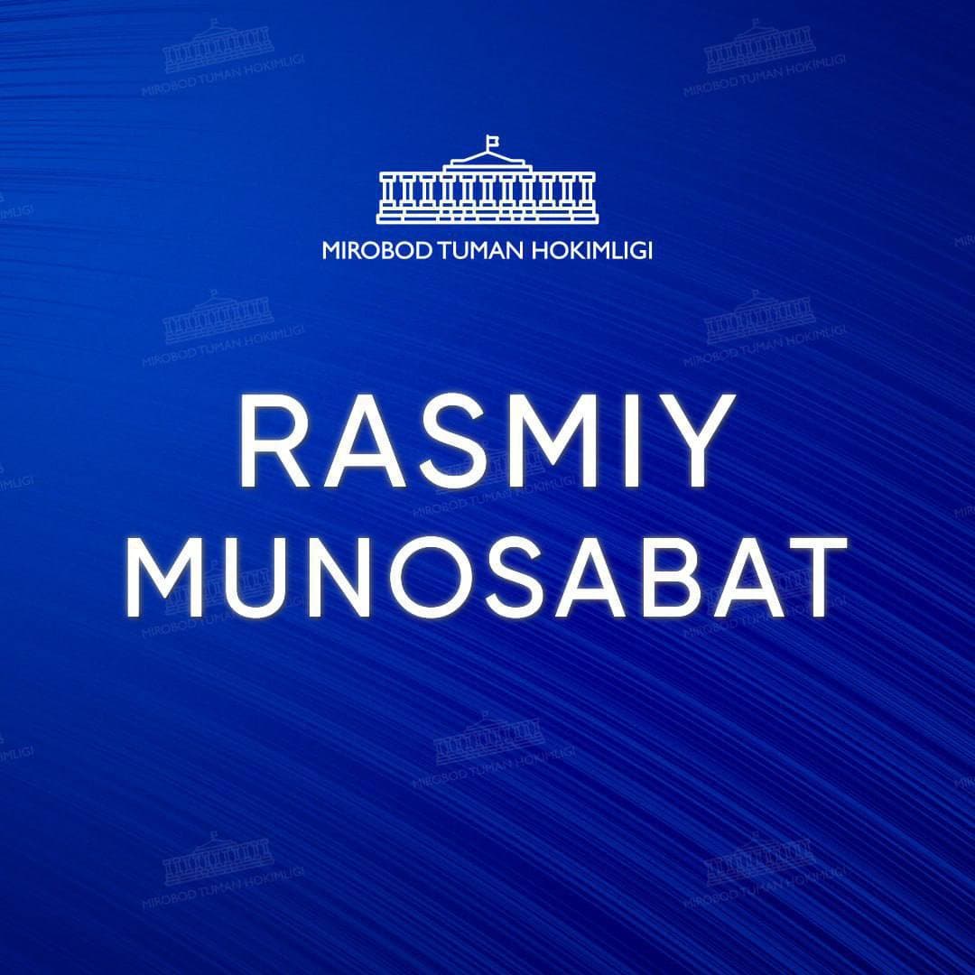 RASMIY MUNOSABAT