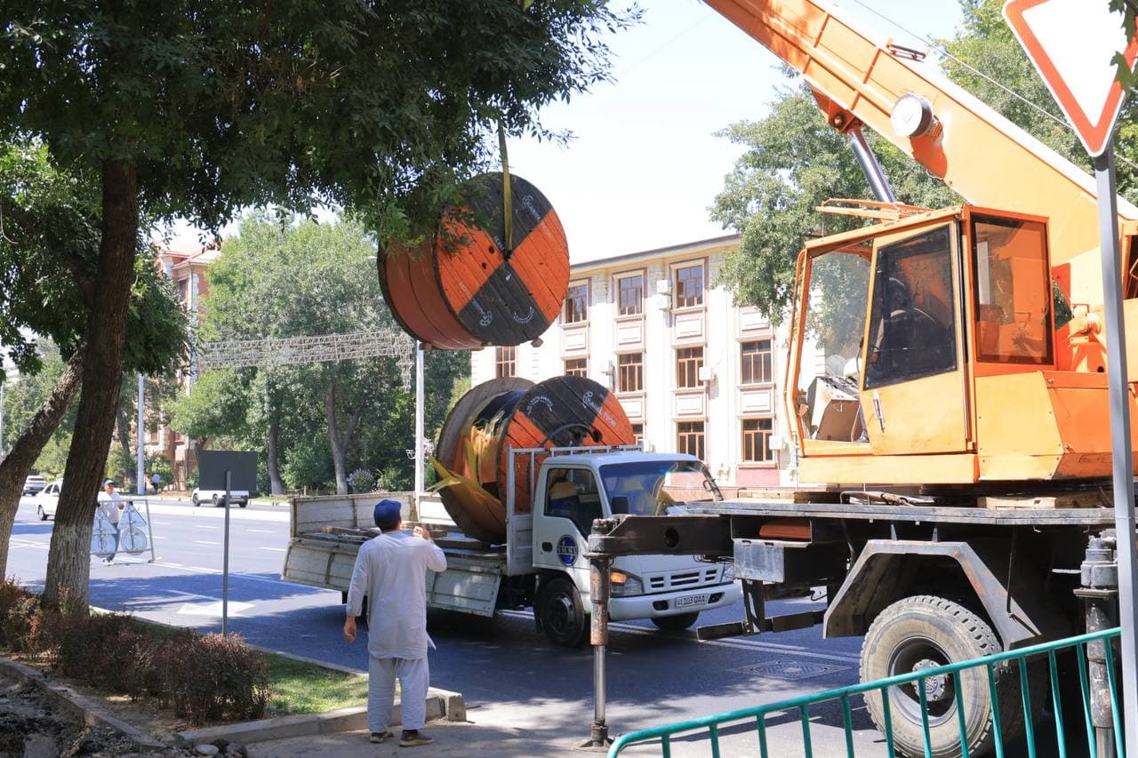 MIROBODDA ELEKTR TARMOQLARI YaNGILANMOQDA