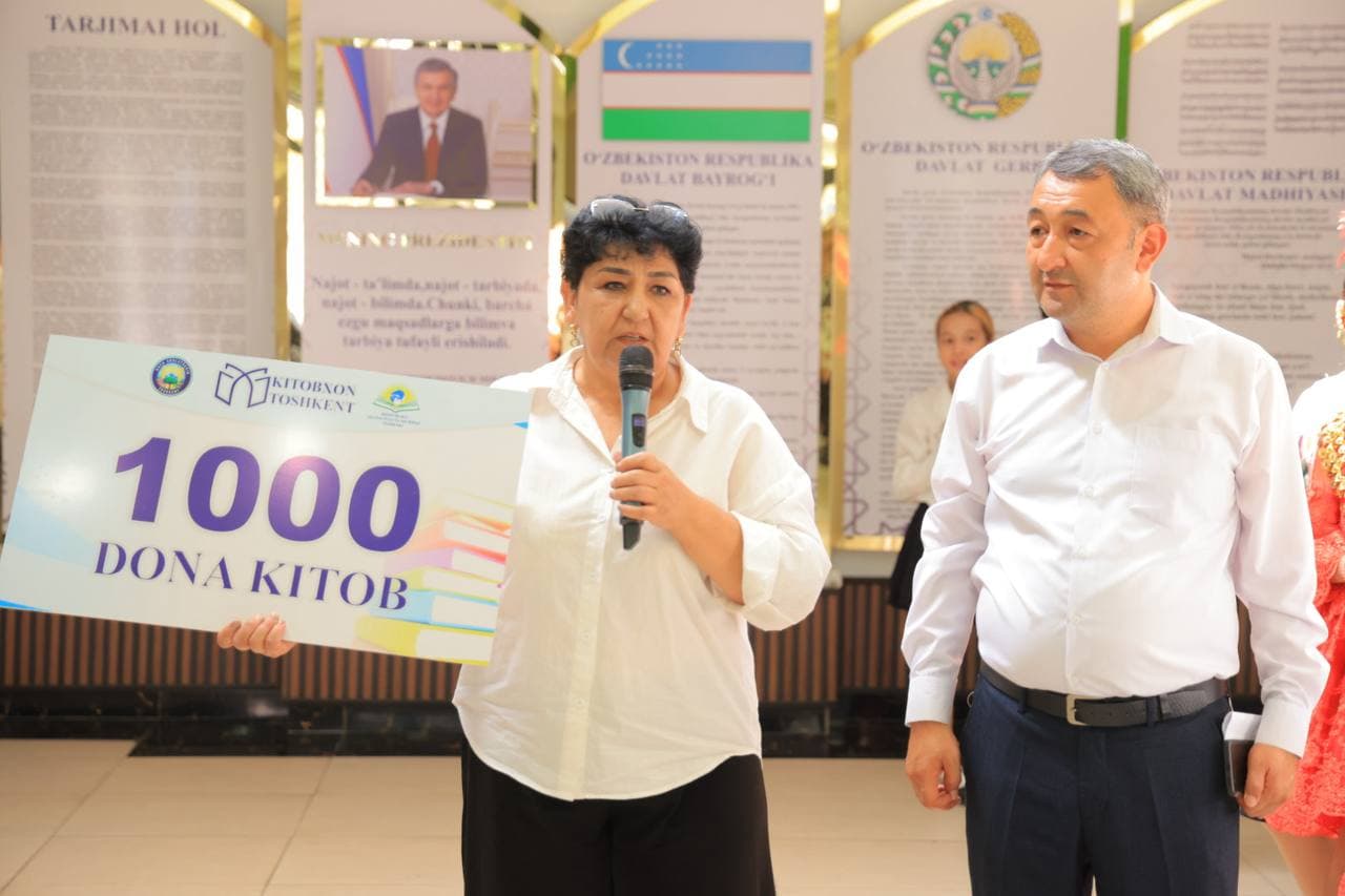 Bir maktabga — 1000 ta yangi kitob, g‘oya va imkoniyat!