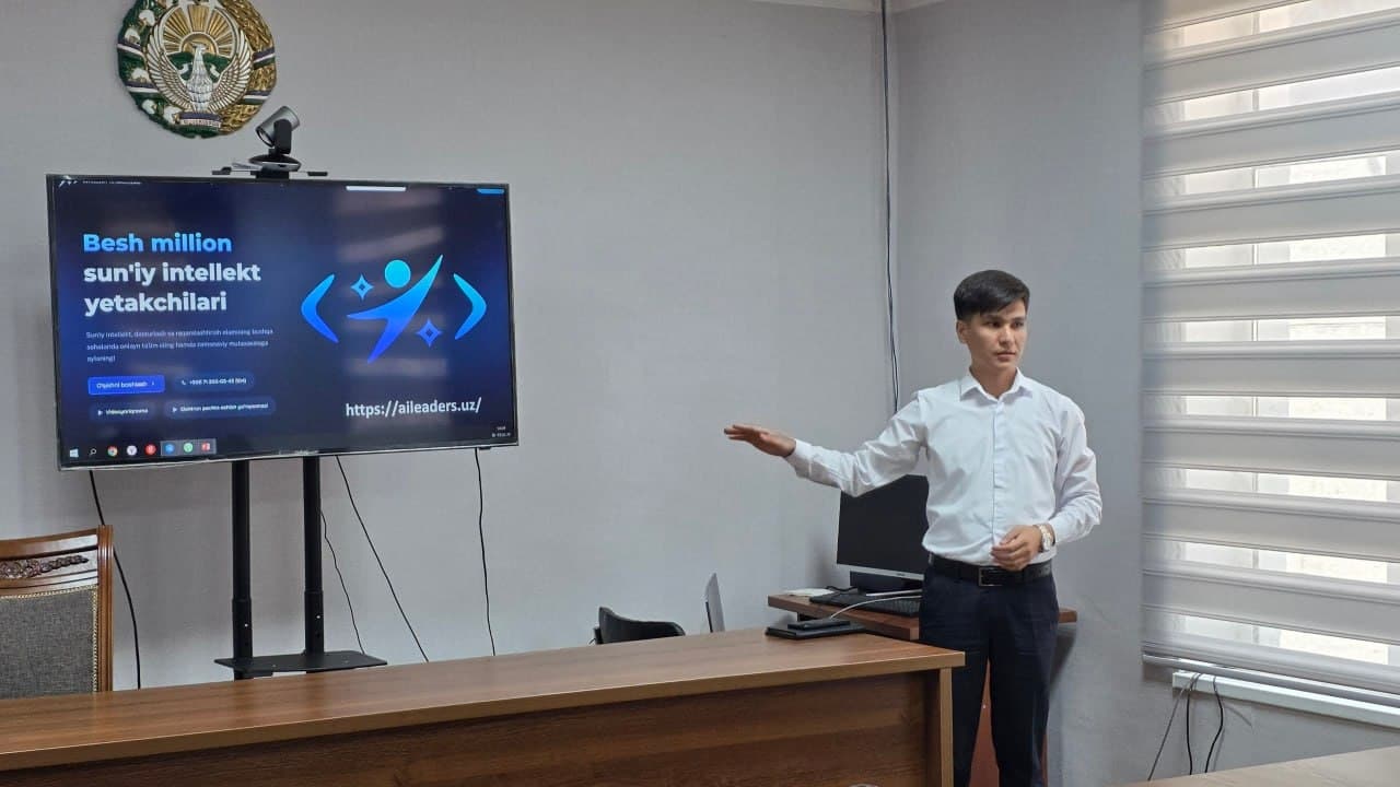 “Besh million sun’iy intellekt yetakchilari” loyihasi doirasida seminar tashkil etildi