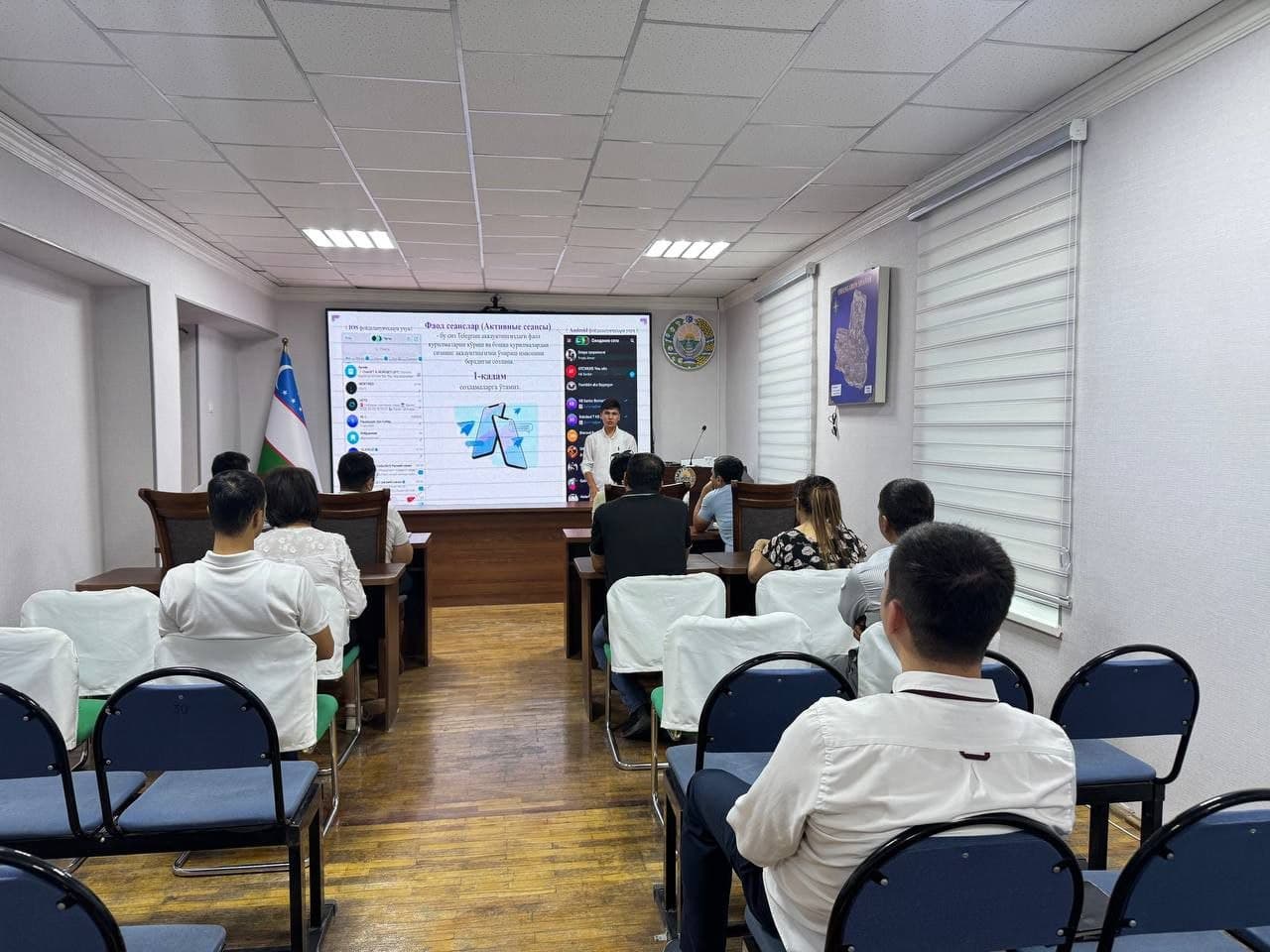 OHANGARON SHAHRIDA KIBERXAVFSIZLIK BO‘YICHA AMALIY SEMINAR O‘TKAZILDI