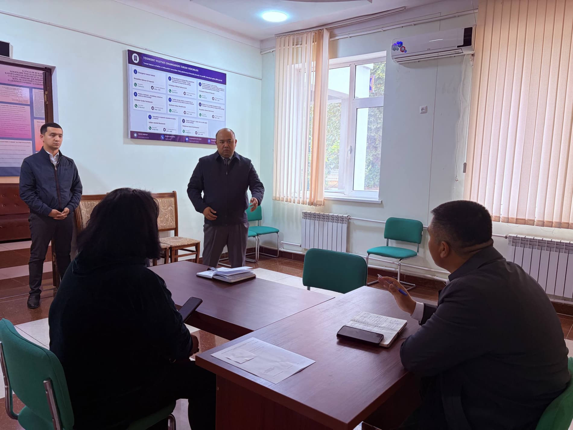 Shahar hokimi o'rinbosari Soxib Axmedov tomonidan shaxsiy qabullari o'tkazildi