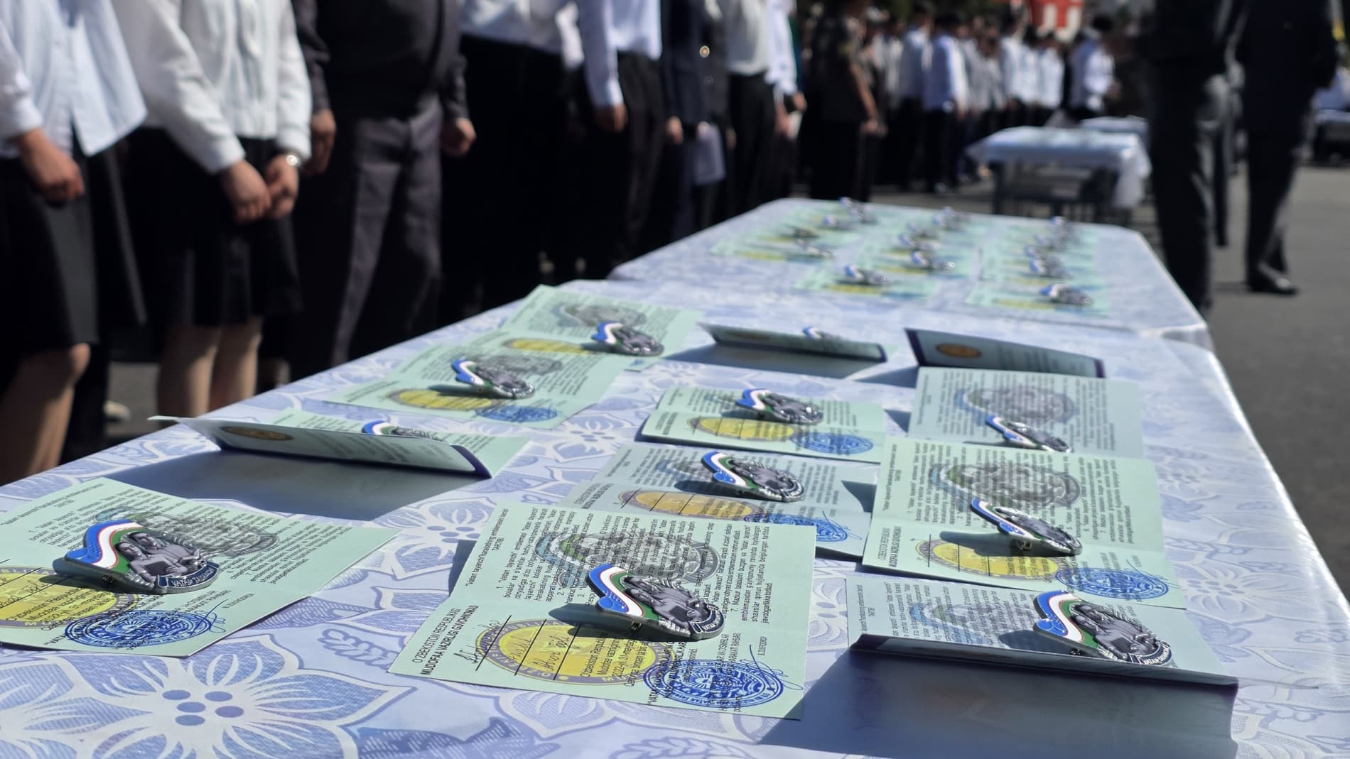“Vatan tayanchi” harakati a’zolariga ko‘krak nishonlari topshirildi