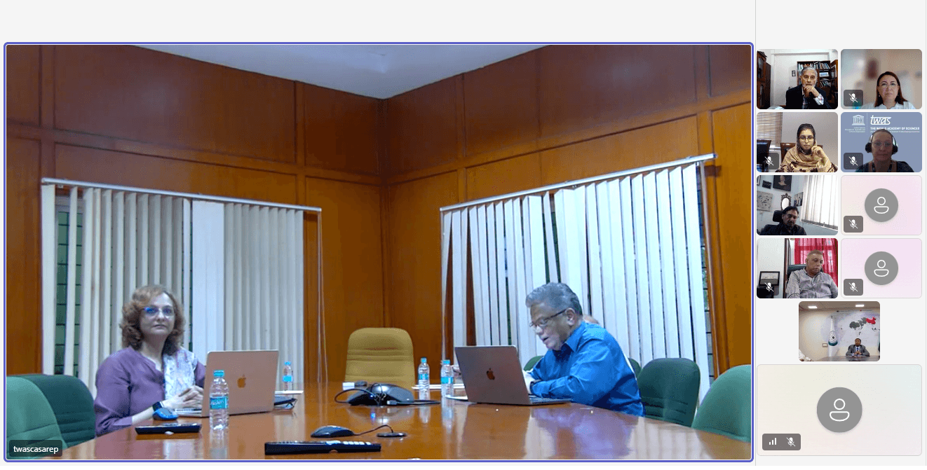 Regional Online Conference of TWAS for Central and South Asia Held