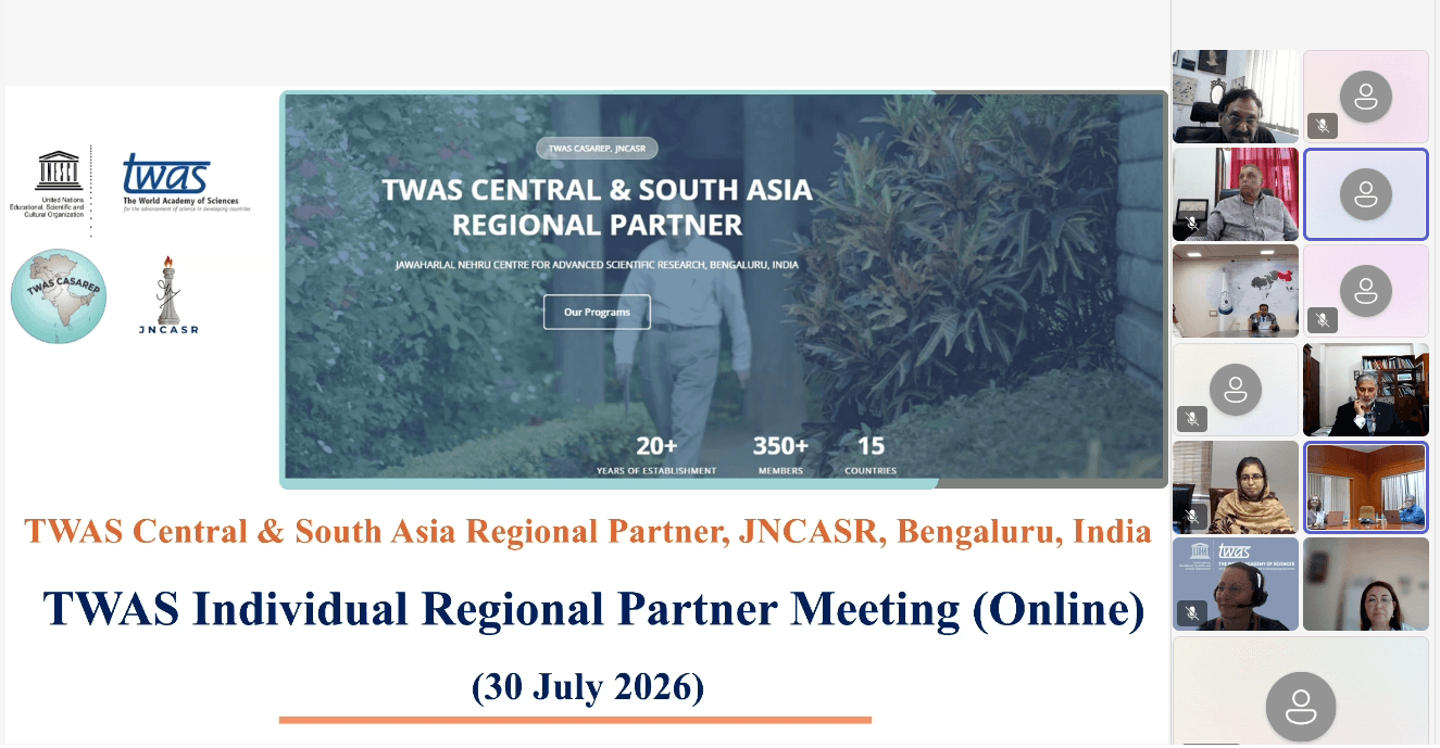 Regional Online Conference of TWAS for Central and South Asia Held