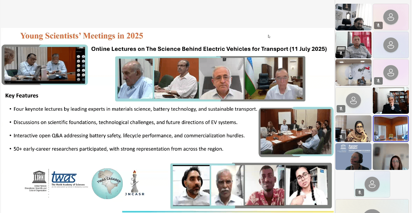 Regional Online Conference of TWAS for Central and South Asia Held