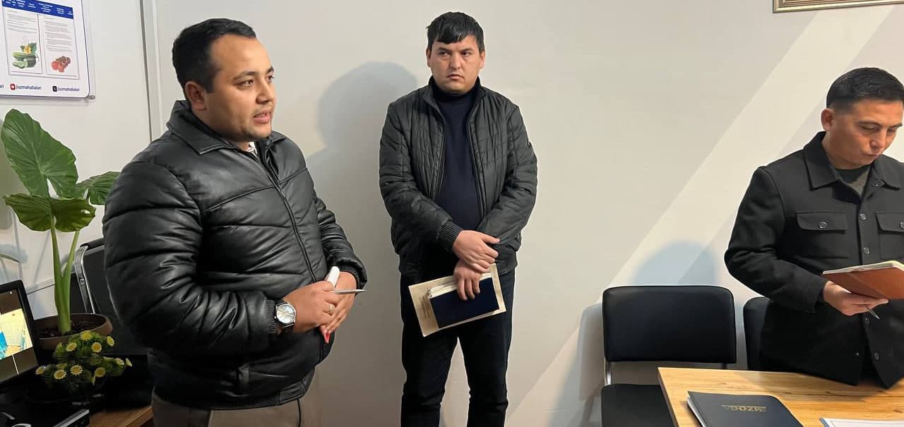Ohangaron tumani hokimi Bahromjon Norqobilov "Nurobod" mahallasida bo‘ldi