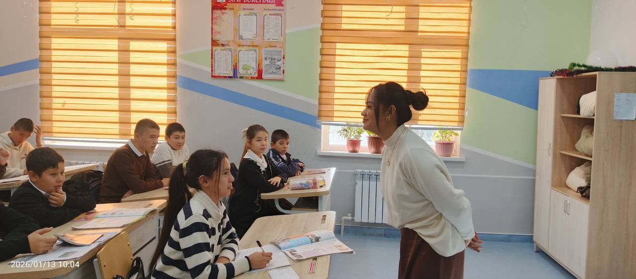 “Sanam” mahallasiga Filippindan ingliz tili o‘qituvchisi keldi