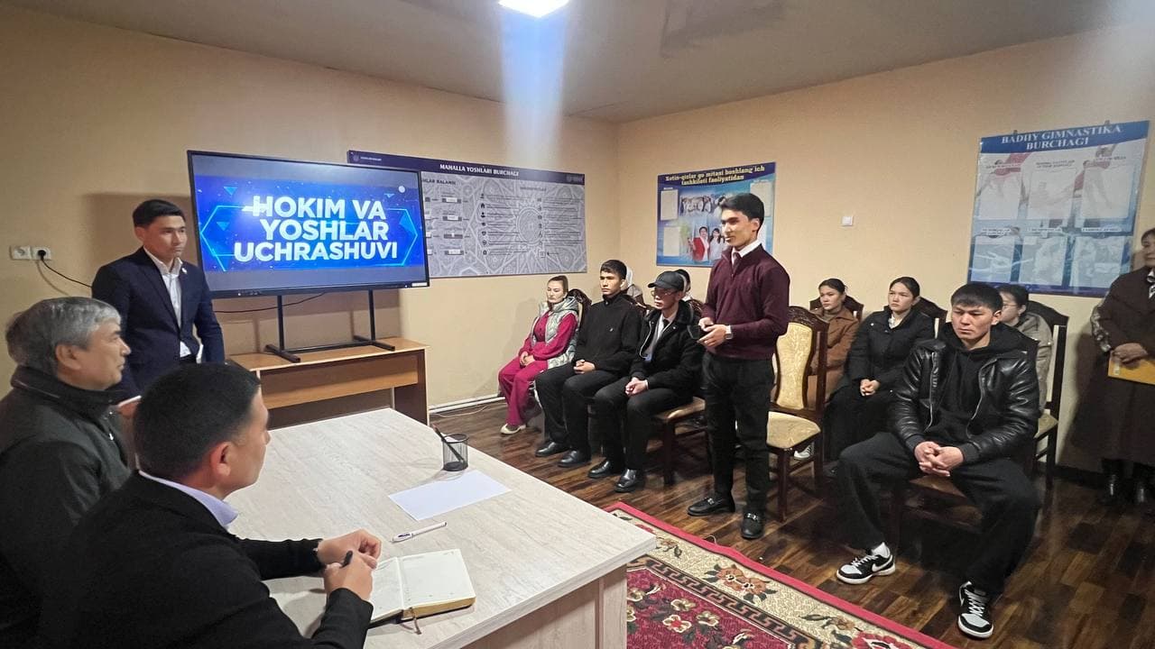 Chetsuv mahallasida yoshlar muammolari va takliflari o‘rganildi.