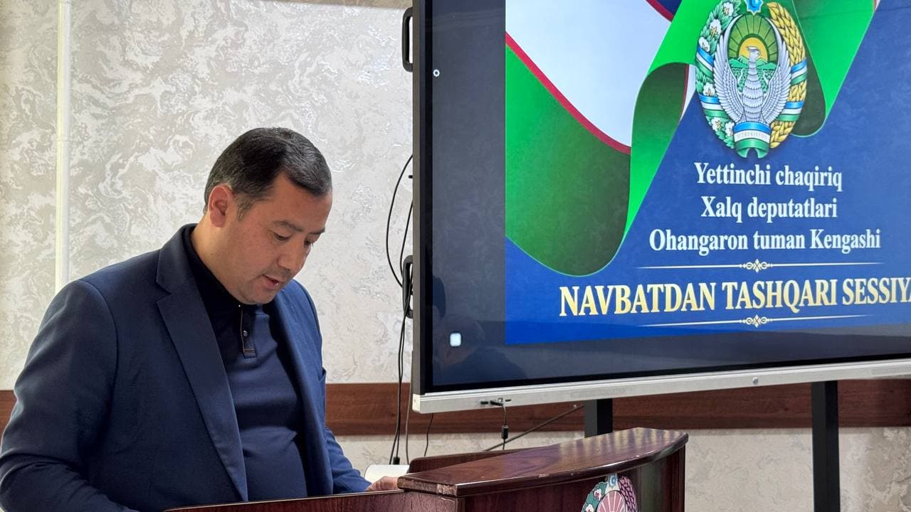 Bugun Yettinchi chaqiriq Xalq deputatlari Ohangaron tumani Kengashining navbatdan tashqari 25-sessiyasi bo‘lib o‘tdi