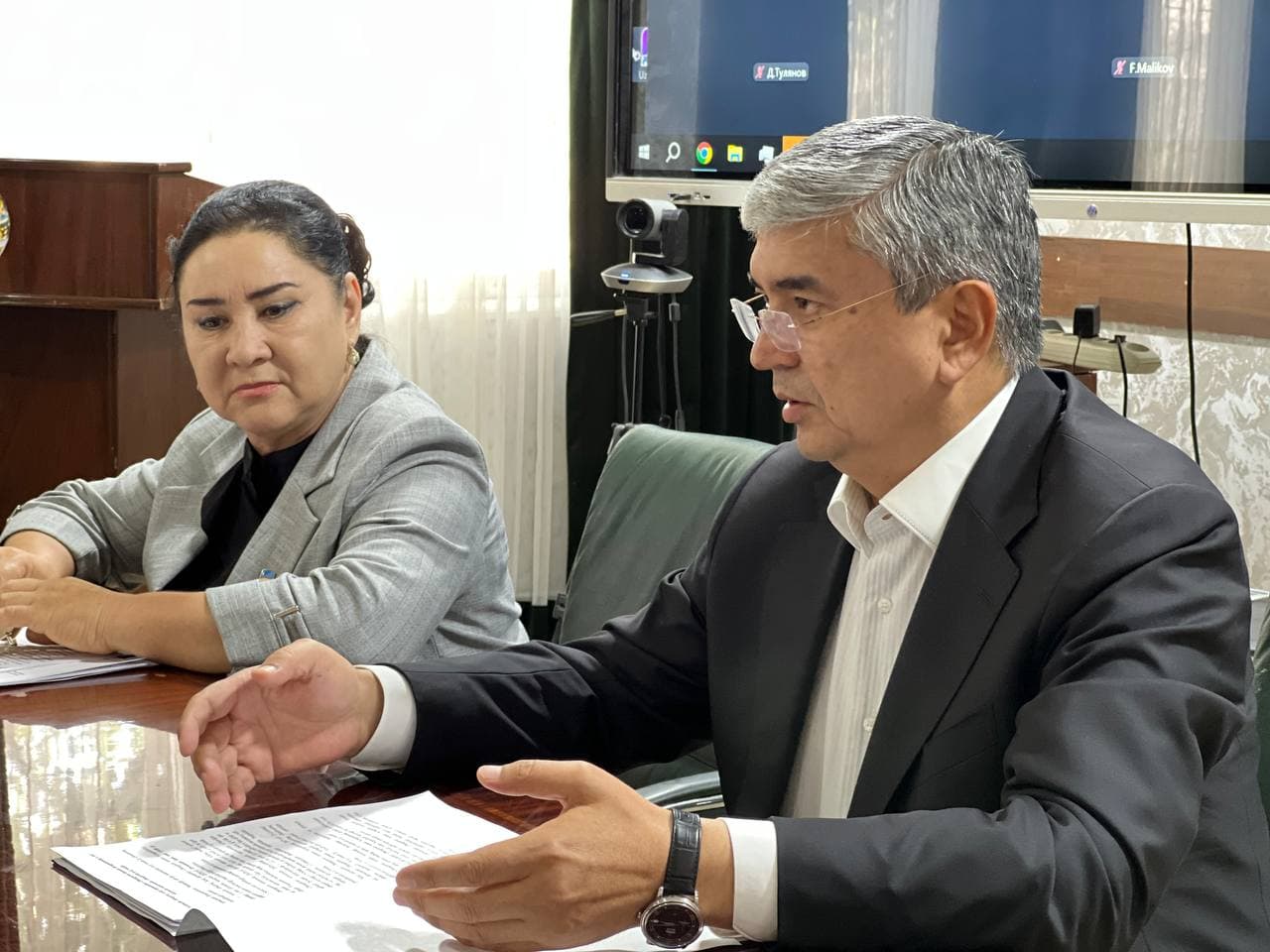 Yettinchi chaqiriq Xalq deputatlari Ohangaron tumani Kengashining 32-sessiyasi bo‘lib o‘tdi