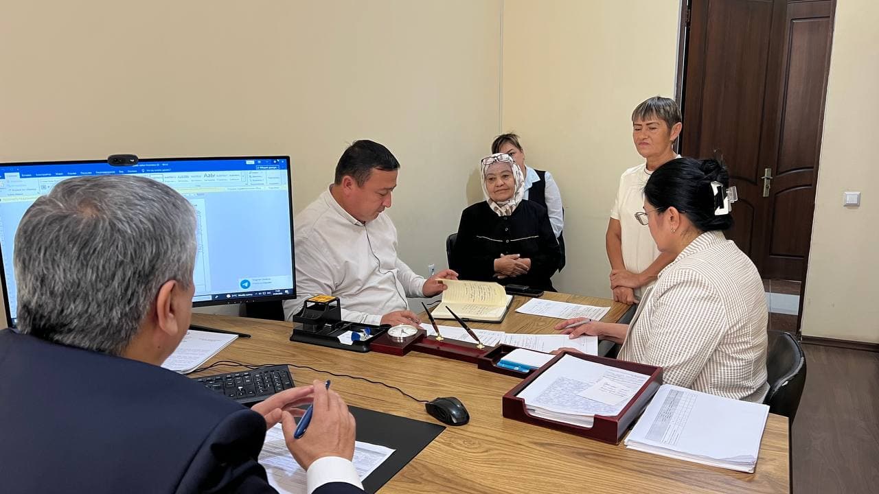 Tuman hokimi tomonidan navbatdagi fuqarolar qabuli o‘tkazildi