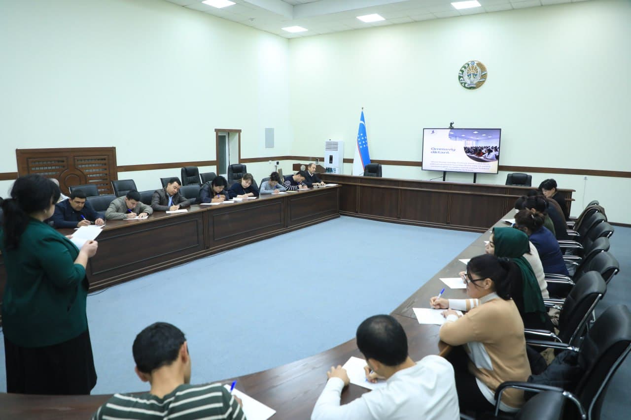 Bo’ka tumanida “Ommaviy diktant” tadbiri bo‘lib o‘tdi