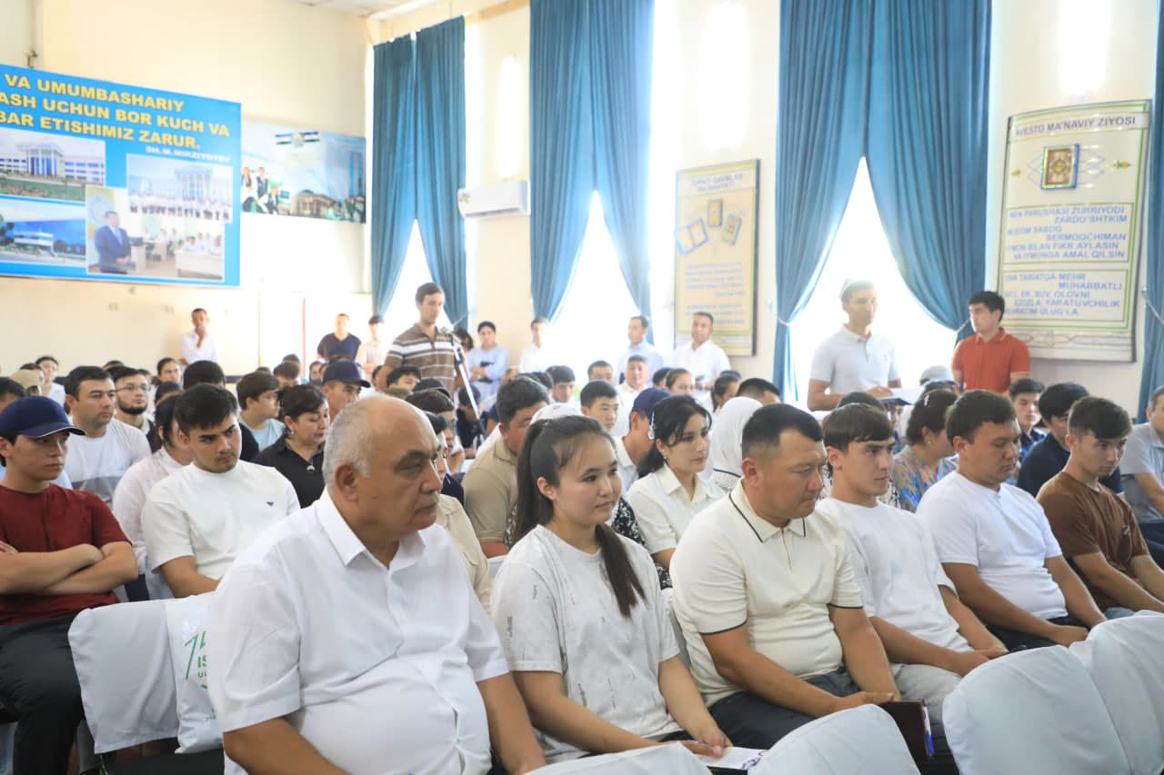 Bo‘ka tumanida yoshlar bilan ochiq muloqot o‘tkazildi