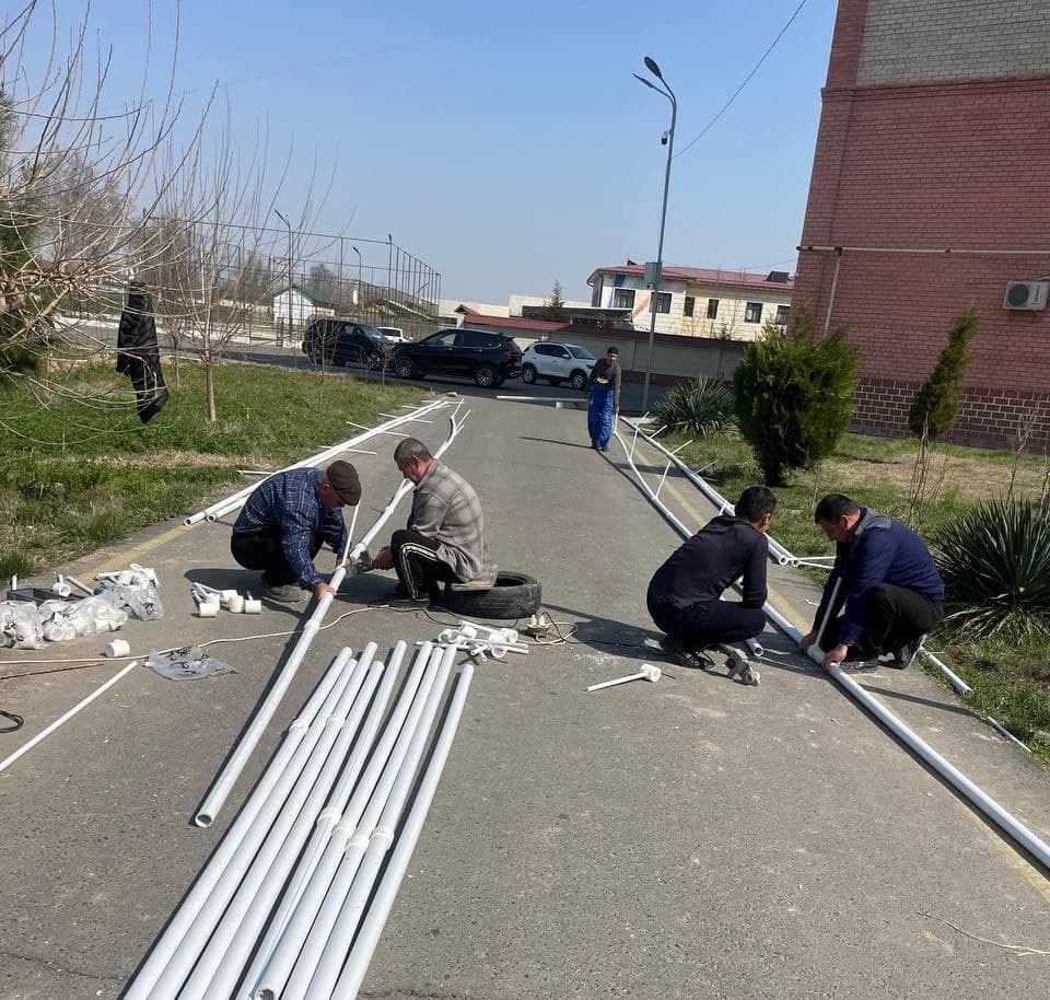 Temir yo‘l bo‘ylarida obodonlashtirish ishlari davom etmoqda