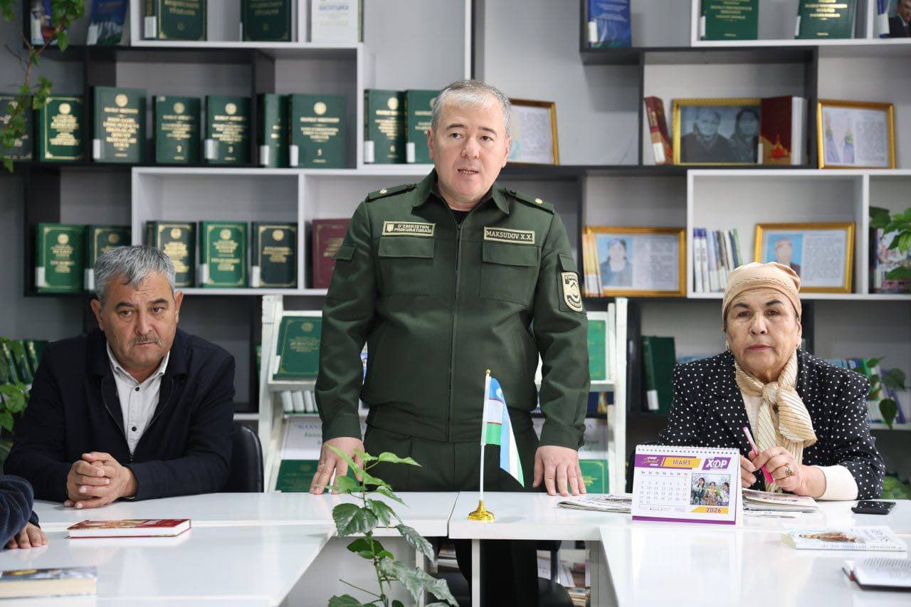 Piskent tuman prokurori X. Maksudov tomonidan tumandagi axborot-kutubxona markazida “Rahbar va yoshlar uchrashuvi” tashkil etildi.