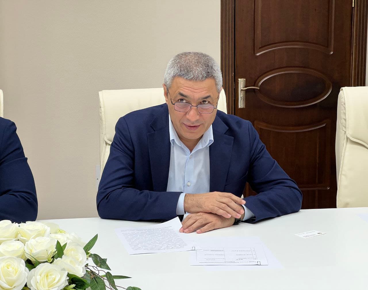 Директор Агентства по развитию легкой промышленности Назимжон Касимович встретился с представителями компании “Runcai Textile Technology” Китайской Народной Республики