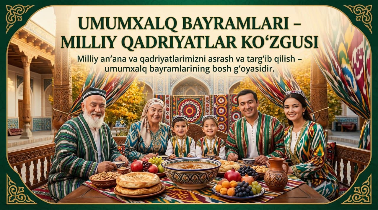 Общенародные праздники — наши национальные ценности