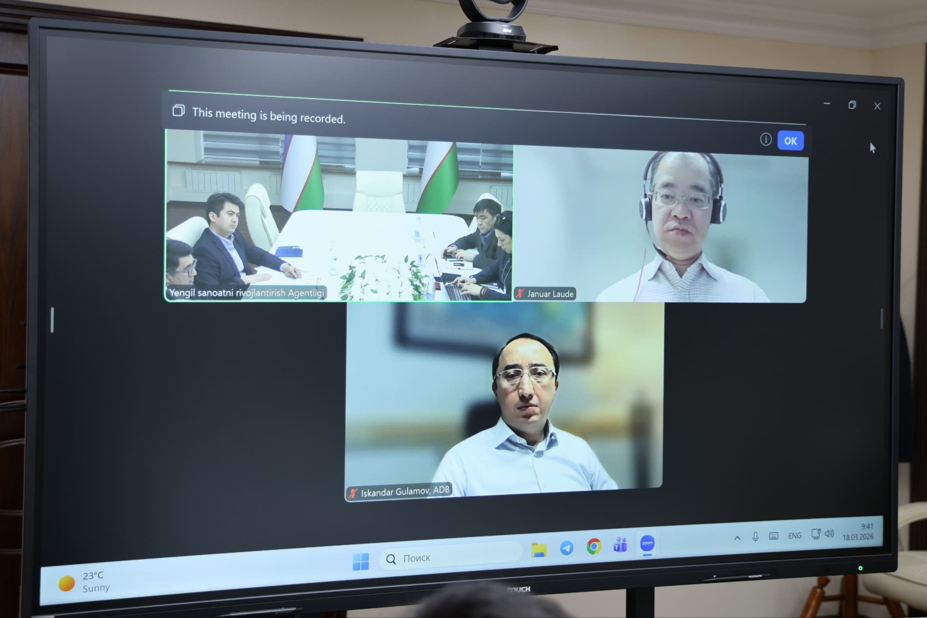 An important meeting was held with the delegation of the Asian Development Bank (ADB)