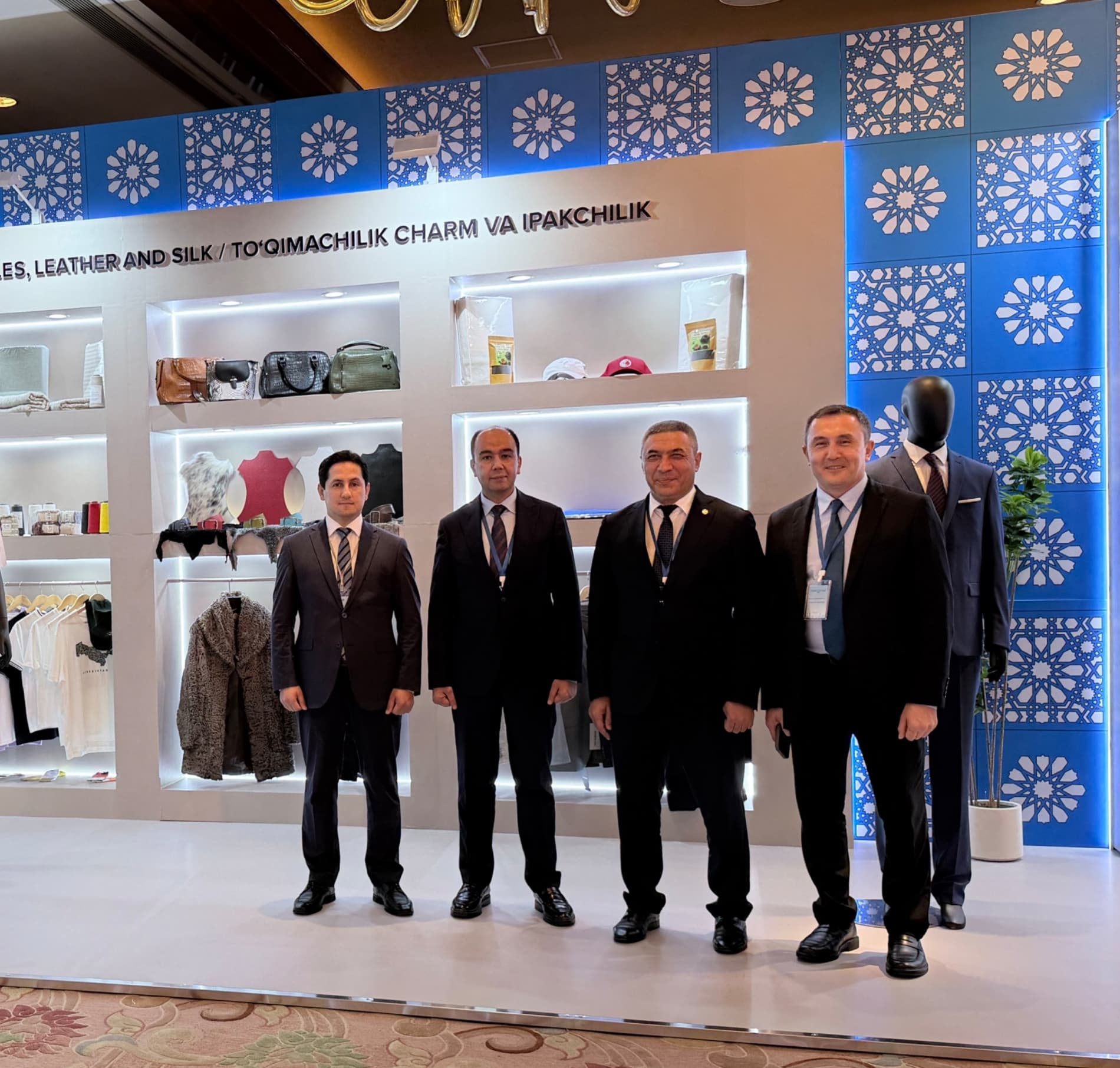 An exhibition of national products was organized within the framework of the Uzbekistan–Hong Kong Economic Forum