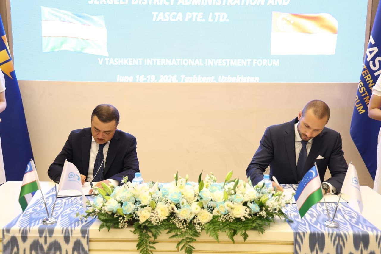 Toshkent V xalqaro investitsiya forumi: Sergeli tumanida yangi investitsiya loyihasi amalga oshiriladi!