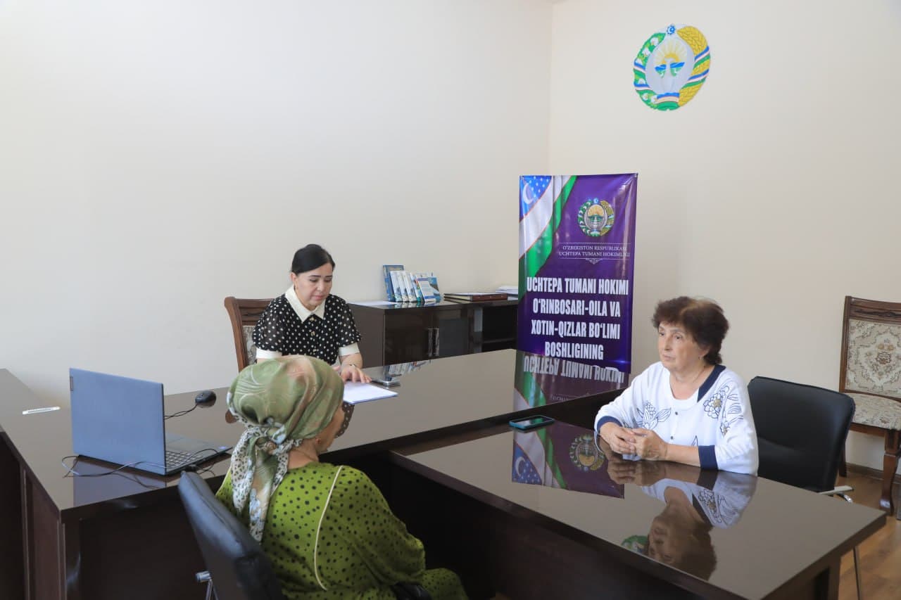 UCHTEPADA NAVBATDAGI SHAXSIY QABUL TASHKIL ETILDI