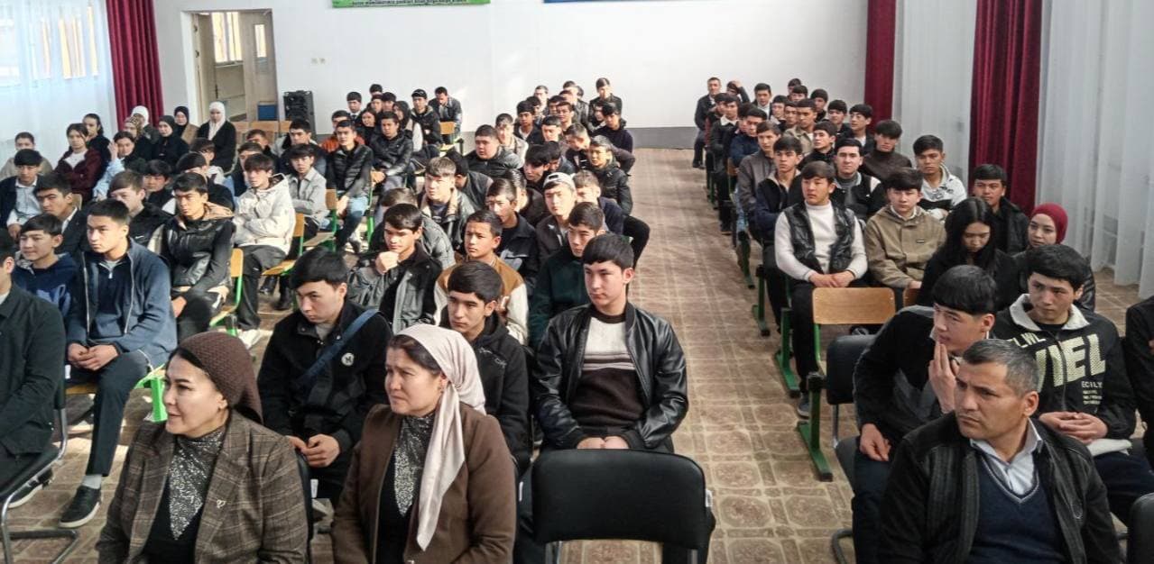 Xo‘jaobod tumani texnikumida “Giyohvandlikka qarshi kurash oyligi” doirasida keng qamrovli ma’rifiy tadbir tashkil etildi.