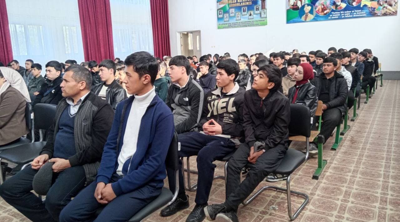 Xo‘jaobod tumani texnikumida “Giyohvandlikka qarshi kurash oyligi” doirasida keng qamrovli ma’rifiy tadbir tashkil etildi.