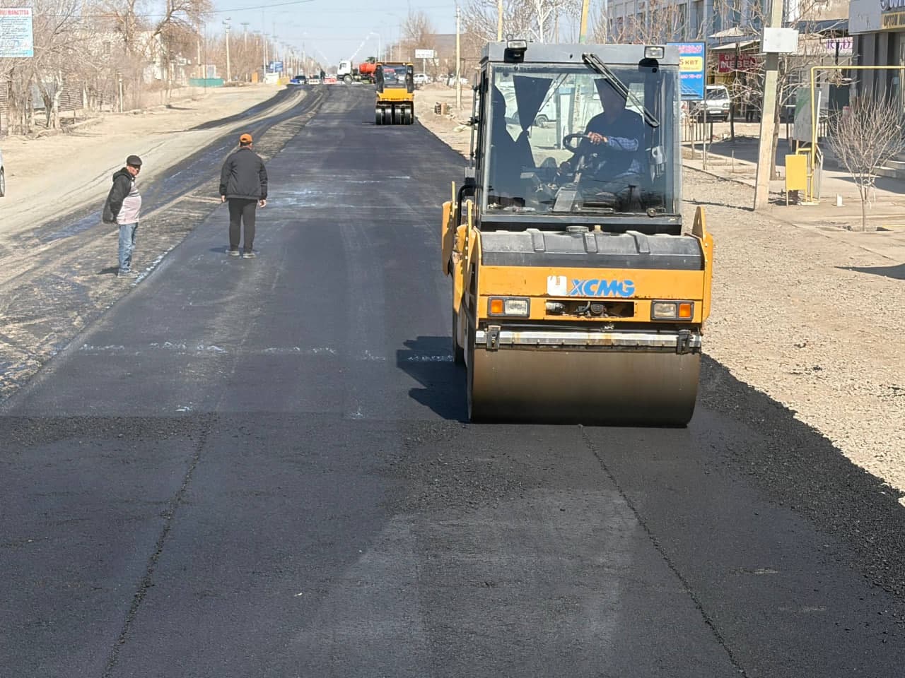 Обновление дорог накануне праздника