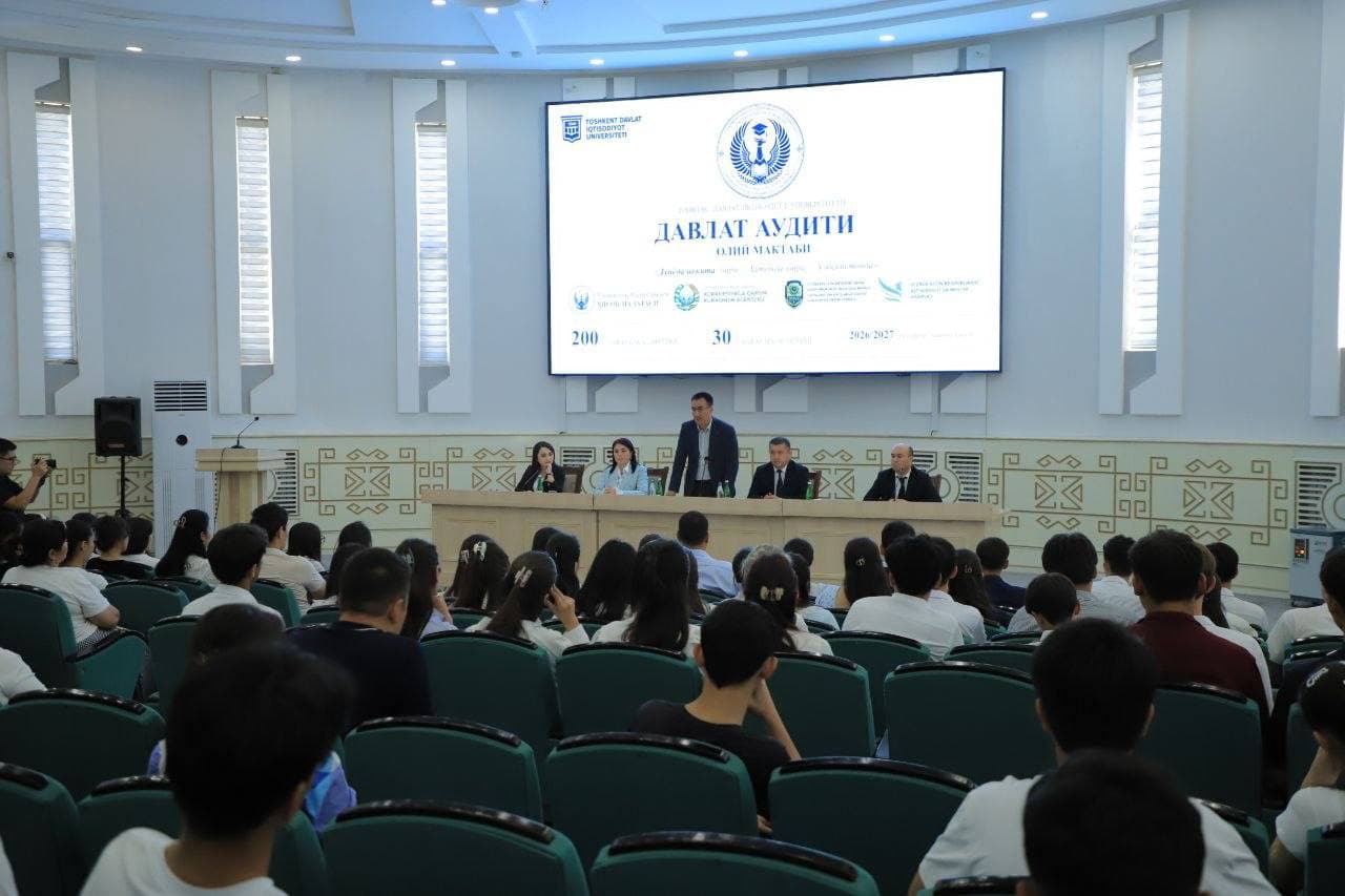 Bitiruvchi o‘quvchilarga "Davlat auditi oliy maktabi" imkoniyatlari tanishtirildi