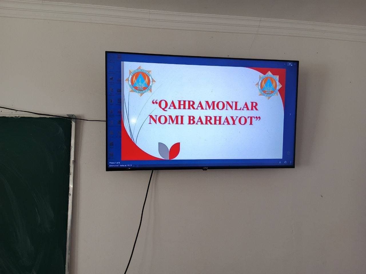 “QAHRAMONLAR NOMI BARHAYOT”