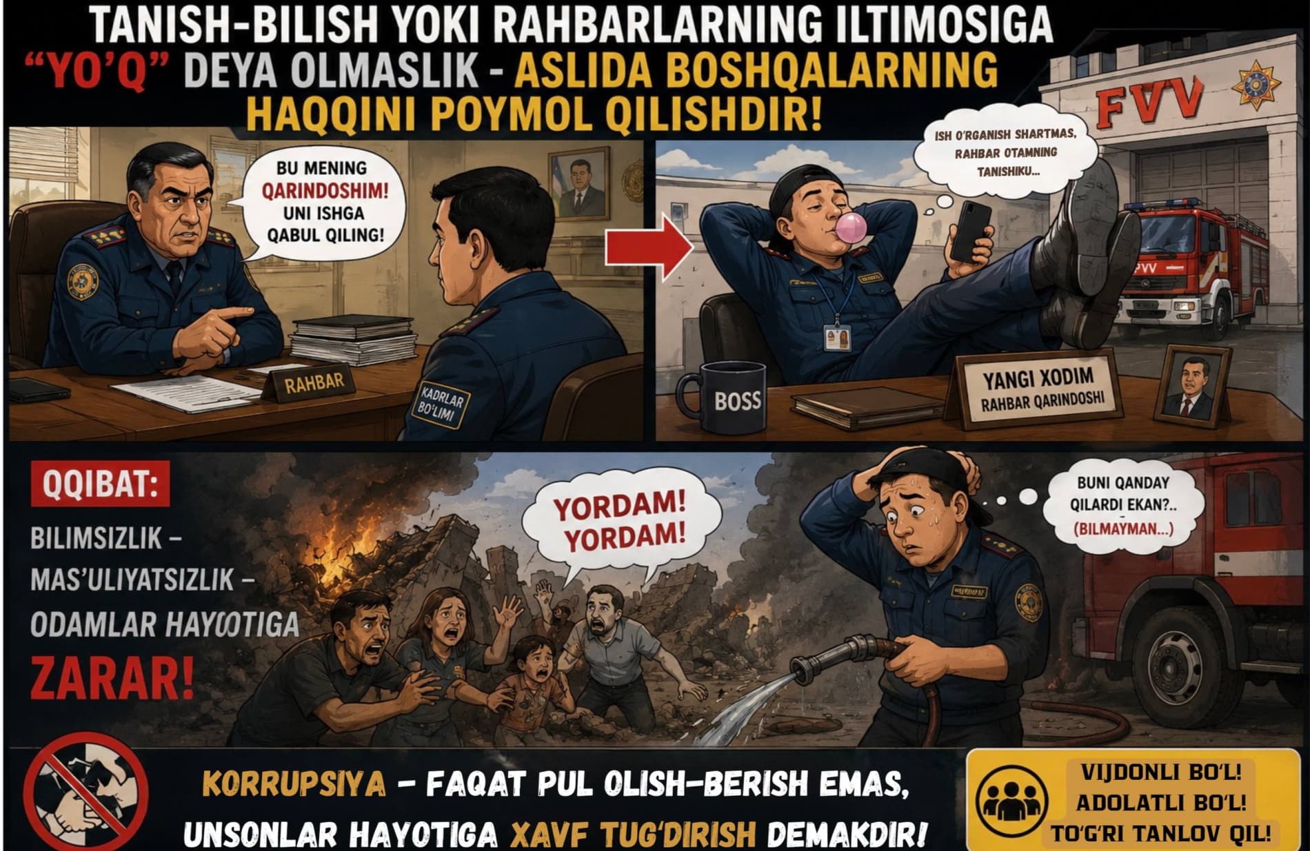 KORRUPSIYAGA QARSHI KURASH - BARCHAMIZNING BURCHIMIZ!!!