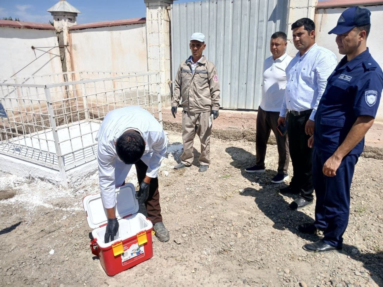 Vobkent tumanida "Kuydirgi kasalligi tarqalishining oldini olish" mavzusida maxsus-taktik o‘quv mashqi o‘tkazildi.