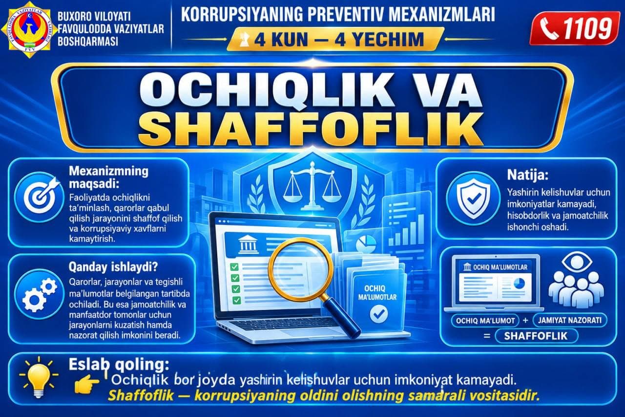 KORRUPSIYANING PREVENTIV MEXANIZMLARI