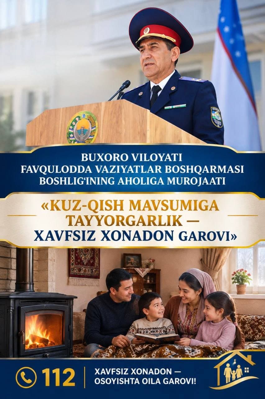 «KUZ-QISH MAVSUMIGA TAYYORGARLIK — XAVFSIZ XONADON GAROVI»