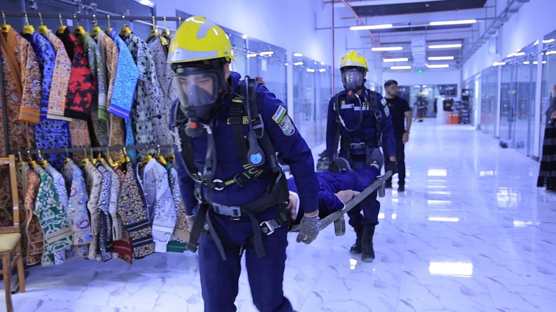 "Karvon shopping Center" savdo markazida oʻquv mashqi