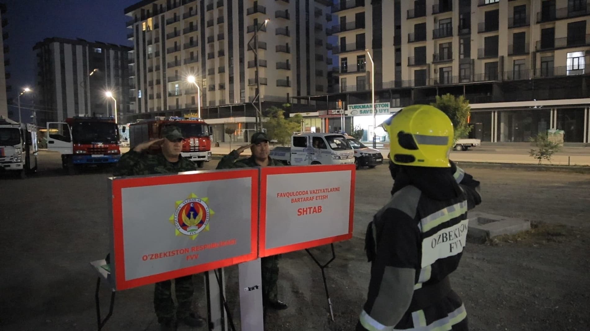 "Karvon shopping Center" savdo markazida oʻquv mashqi