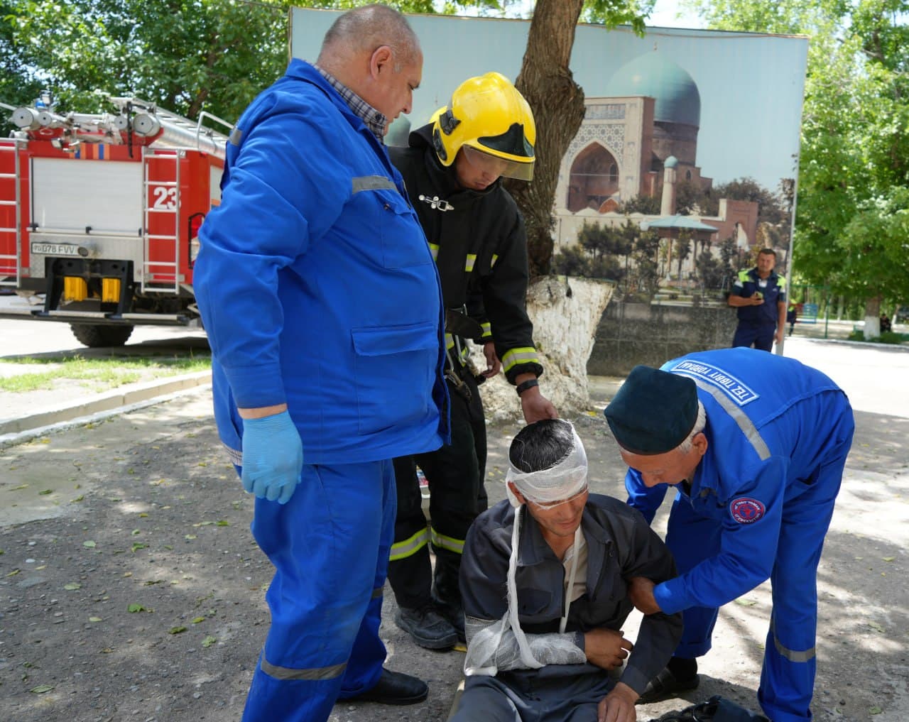 “Sohibquron” bolalar oromgohida favqulodda vaziyatlarga shaylik sinovdan o‘tkazildi