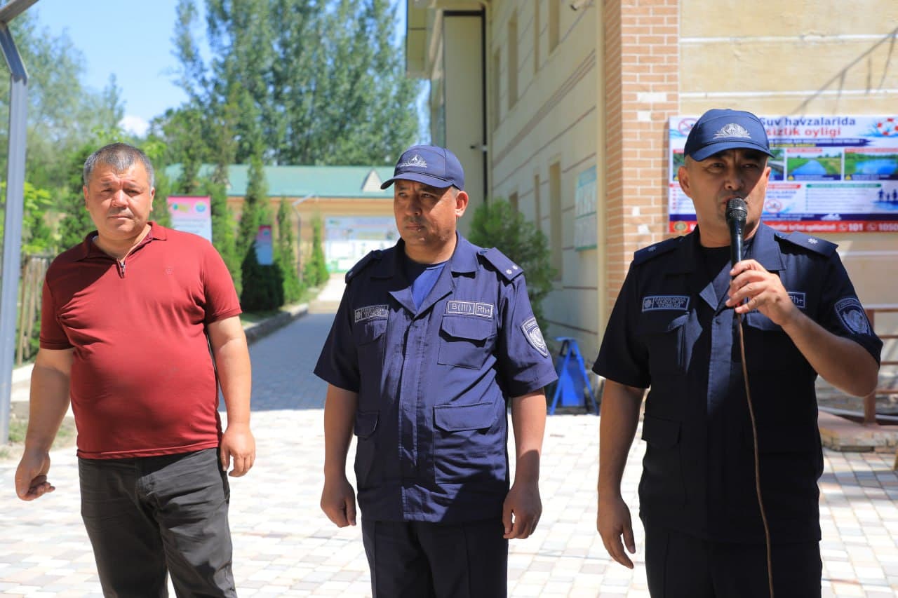 Kosonsoyda bolalar oromgohlari va dam olish maskanlarida xavfsizlik tadbirlari o‘tkazildi