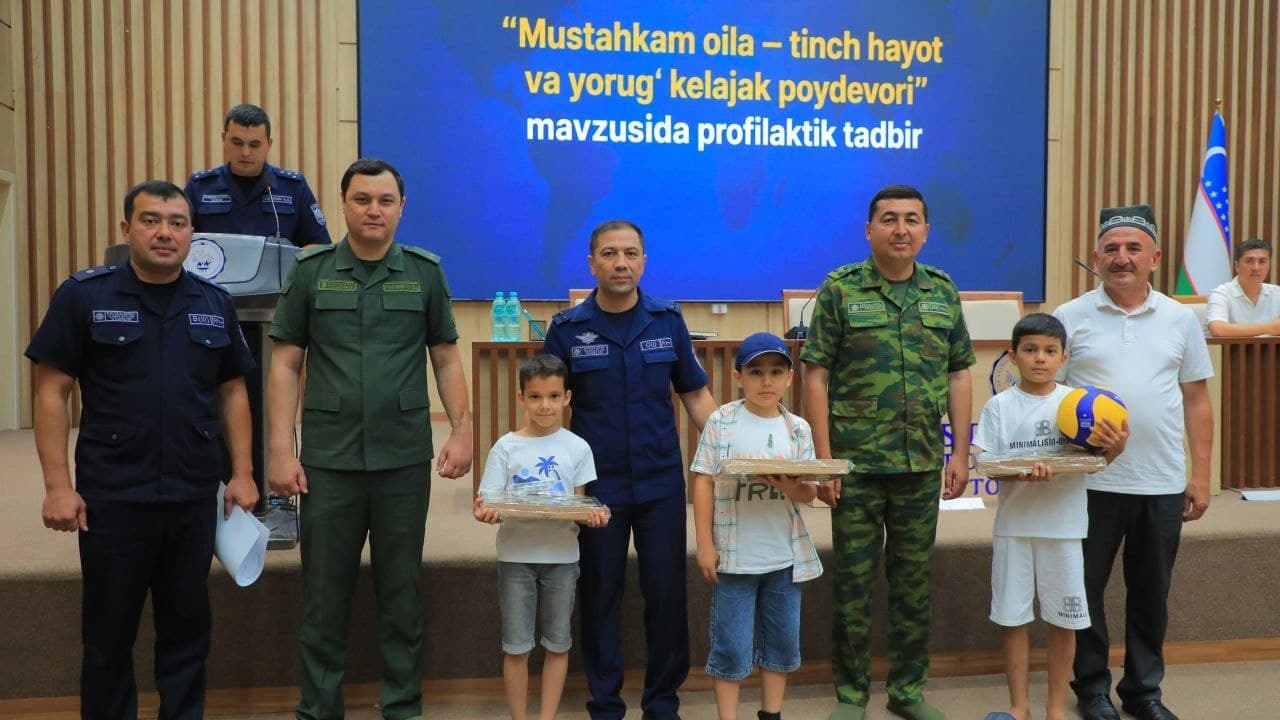 Самарқанд вилояти Фавқулодда вазиятлар бошқармаси ва Самарқанд ҳарбий прокуратураси ҳамкорлигида «Мустаҳкам оила — тинч ҳаёт ва ёруғ келажак пойдевори» шиори остида спорт ўйинлари ўтказилди.