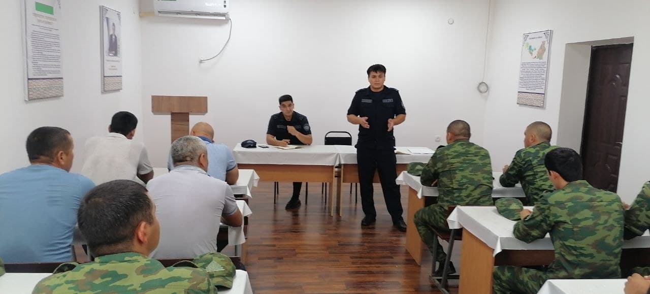 Termiz tumanida shaxsiy tarkib bilan psixologik trening mashg‘uloti o‘tkazildi