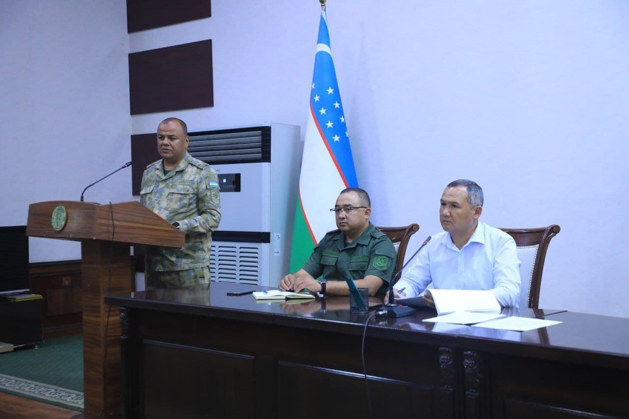Sariosiyo tumanida Qo‘mondonlik-o‘quv shtab mashqi yakunlari muhokama qilindi