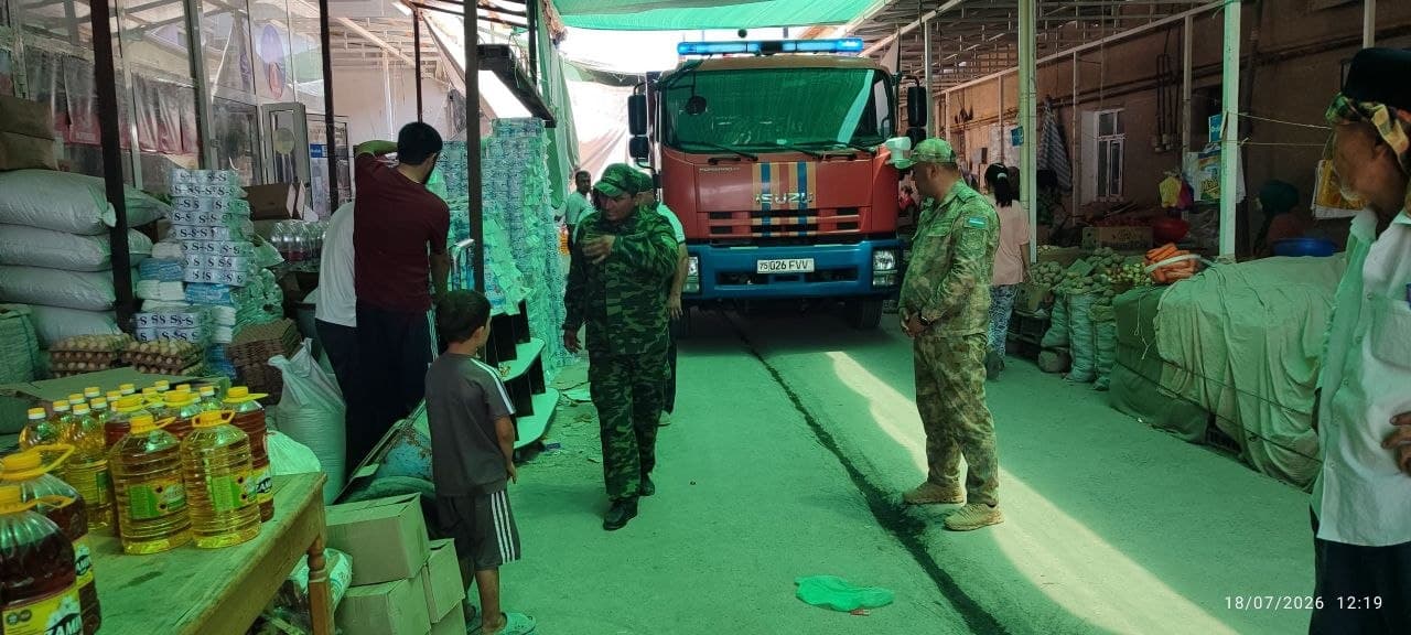 Sherobod markaziy bozorida “Dolzarb 60 kun” doirasida profilaktik tadbirlar o‘tkazildi
