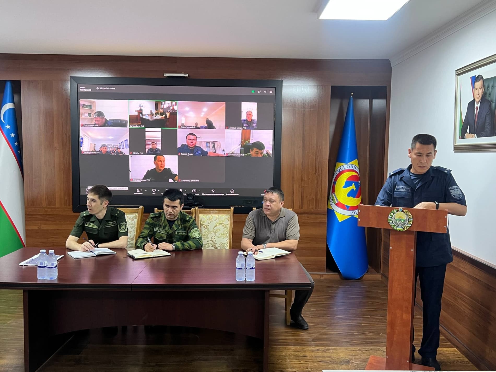 Jinoyatchilikka qarshi kurashish va yo‘l harakati xavfsizligi masalalari muhokama qilindi
