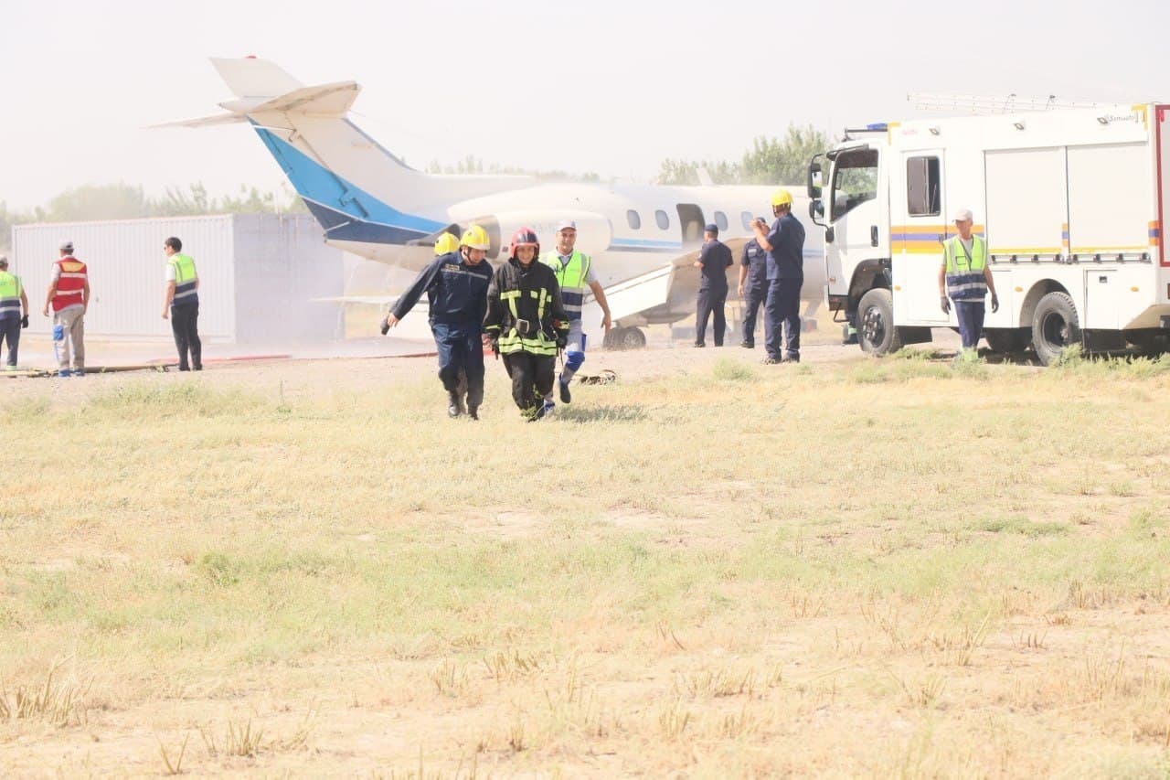 Termiz xalqaro aeroportida amaliy-taktik o‘quv mashqi o‘tkazildi