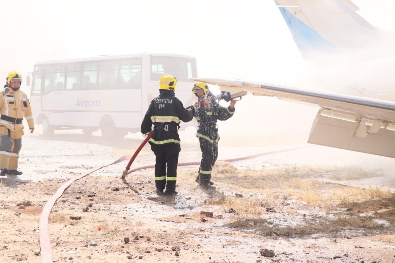 Termiz xalqaro aeroportida amaliy-taktik o‘quv mashqi o‘tkazildi