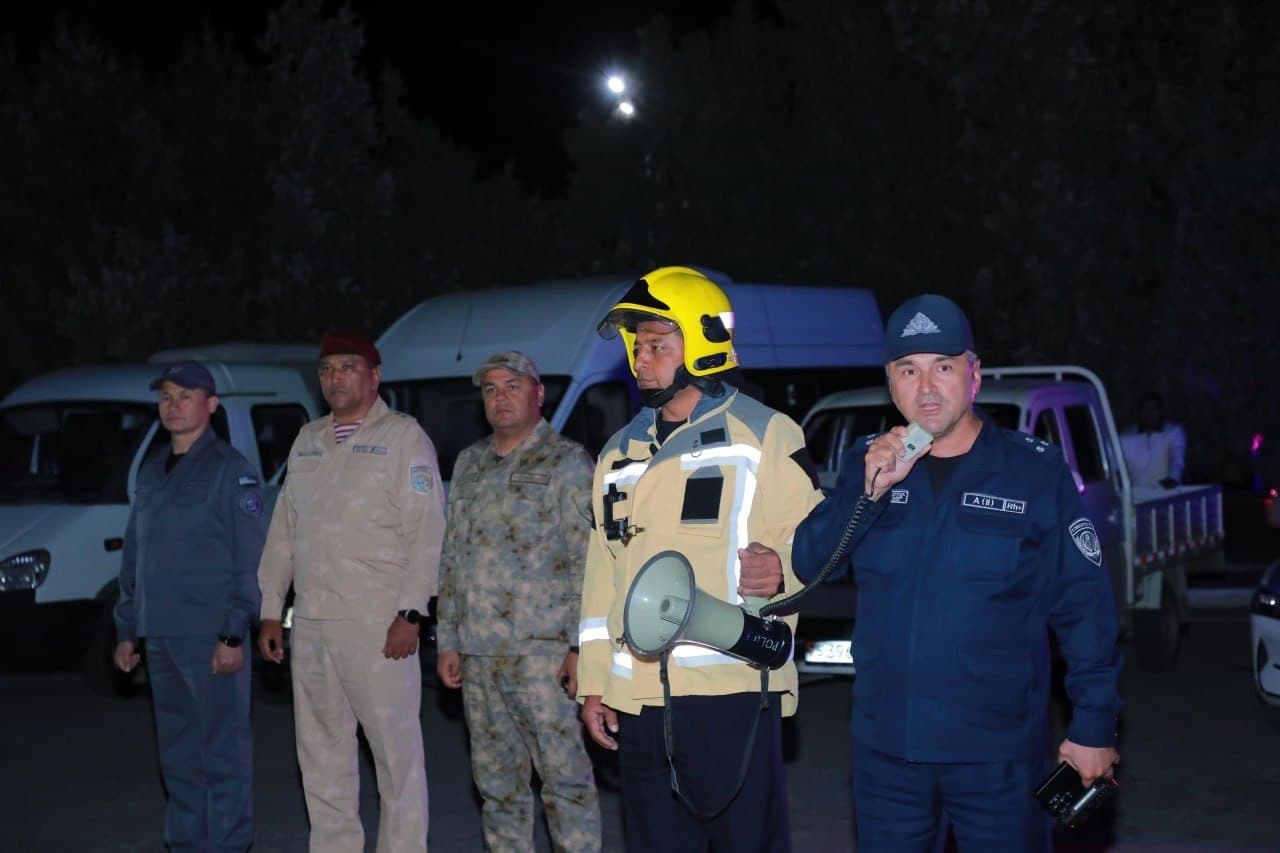 TERMIZ SHAHAR BUYUM BOZORIDA TUNGI YONG‘IN O‘CHIRISH TAKTIK-AMALIY MASHQI O‘TKAZILDI
